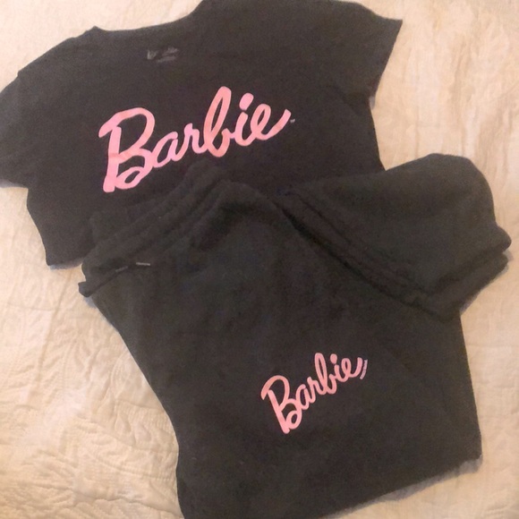 Barbie Other - BARBIE Black Sweatpants and T-Shirt